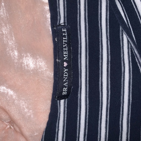 Blue and White striped top from Brandy Melville - Picture 2 of 2
